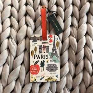 Rifle Paper Co “Bon Voyage” Luggage Tag + Pin